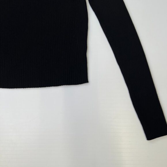Closet Space Sweater Women Medium Ribbed Knit Mock Neck Crop Top Party Core Ex - Picture 4 of 13
